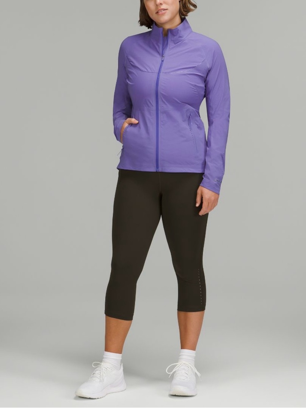 #44 NWOT Lululemon Fast And Free Windbreaker Women's Purple Active Jacket Size 4